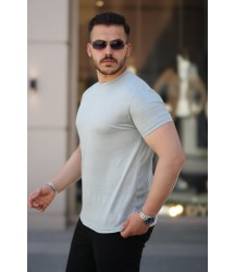 Erkek Mini Jakarlı Kısa Kollu T-shirt