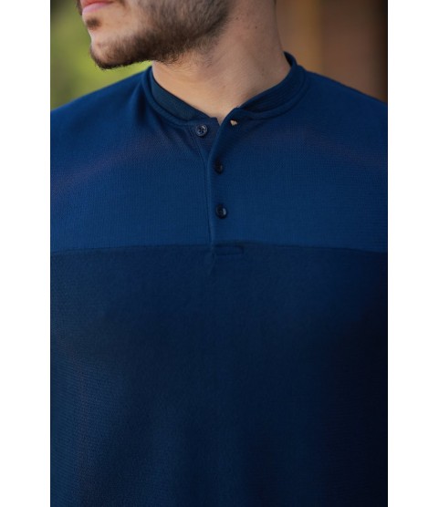 Erkek Hakim Yakalı Kısa Kollu Pamuklu T-shirt