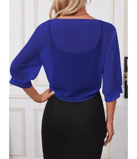 Kadın Truvakar Kol önden Bağlamalı Kısa şifon Bolero Ceket Kadın Truvakar Kol önden Bağlamalı Kısa şifon Bolero Ceket