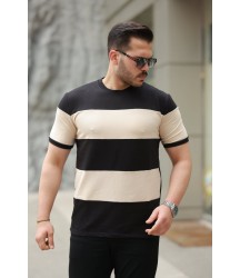 Erkek Parçalı Renk Kısa Kollu Tişört