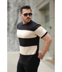 Erkek Parçalı Renk Kısa Kollu Tişört
