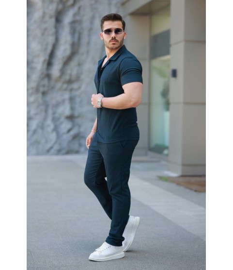 Erkek Ottoman Kumaş Pantolon Gömlek Takım