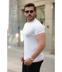 Erkek Bisiklet Yaka Kısa Kollu Tişört