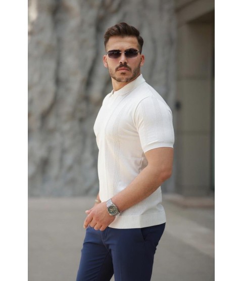 Erkek Hemşire Yaka Kısa Kollu Tişört