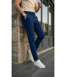 Erkek Slim Fit Dilli Kumaş Pantolon