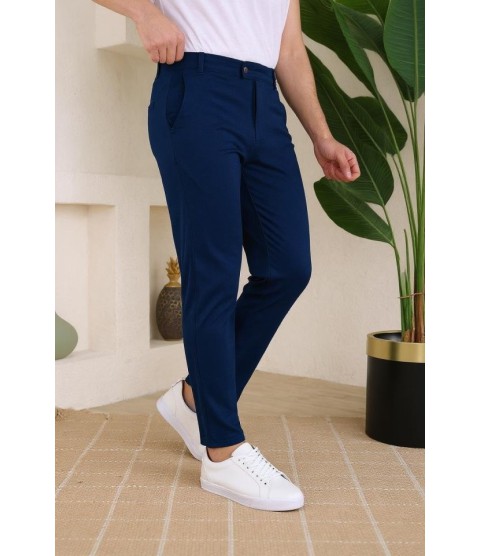 Erkek Slim Fit Dilli Kumaş Pantolon