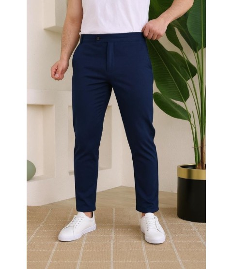Erkek Slim Fit Dilli Kumaş Pantolon