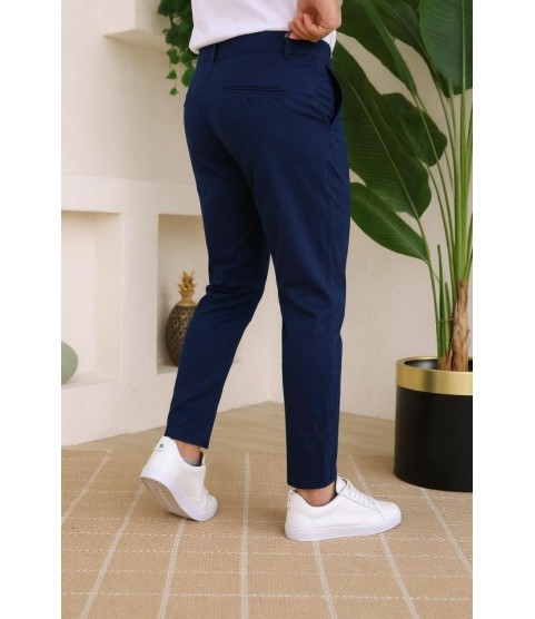 Erkek Slim Fit Dilli Kumaş Pantolon