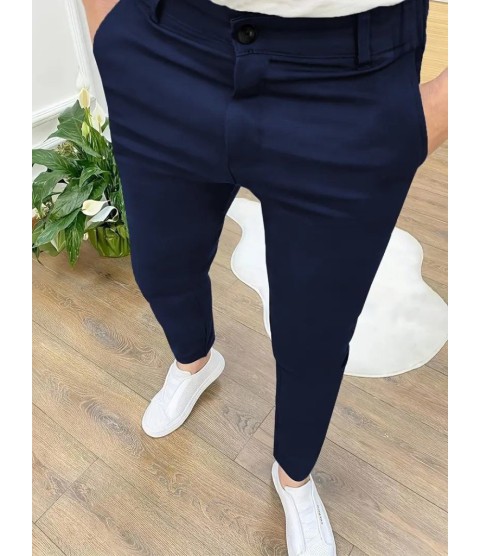 Erkek Cepli Slimfit Atlas Pantolon
