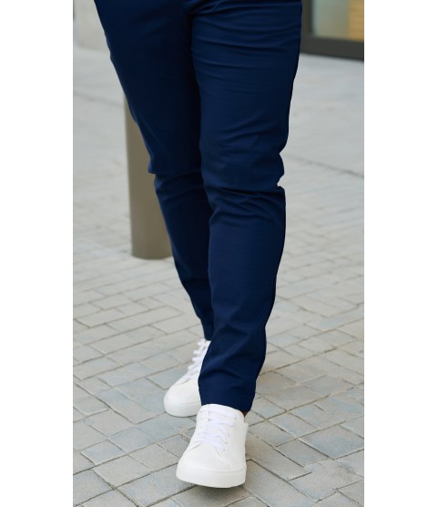Erkek Cepli Slimfit Atlas Pantolon