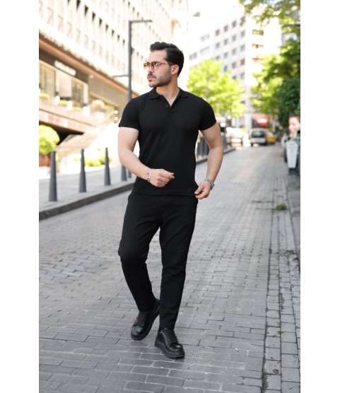 Erkek Kısa Kollu Yakalı Tişört