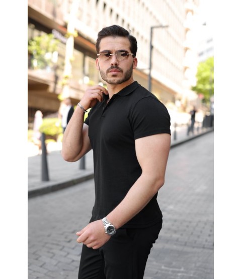 Erkek Kısa Kollu Yakalı Tişört