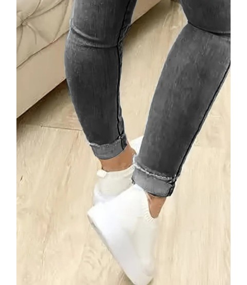 Kadın Yüksek Bel önden Düğmeli Jean Pantolon Kadın Yüksek Bel önden Düğmeli Jean Pantolon