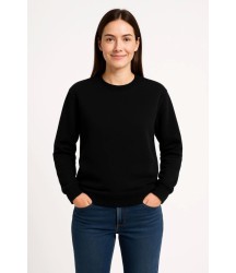 Üç İplik Düz Bisiklet Yaka SweatShirt  - Siyah