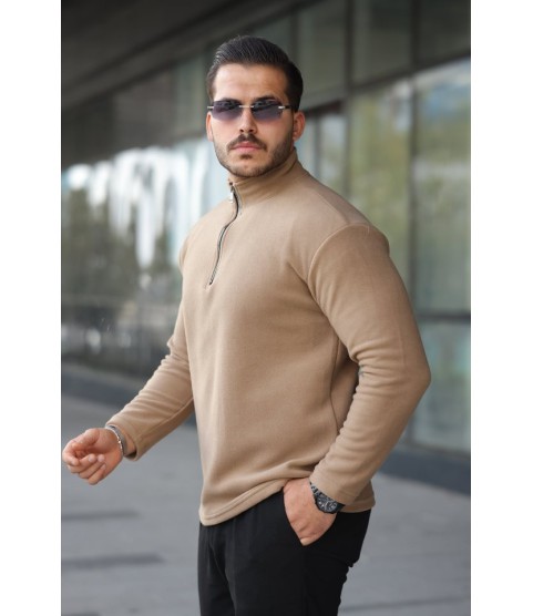 Erkek Zip Yaka Polar Sweat