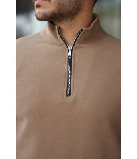 Erkek Zip Yaka Polar Sweat