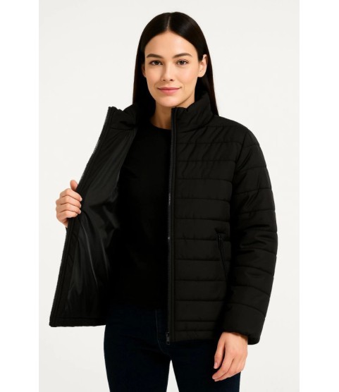 Bomber Mont Ceket – Su İtici Kumaş, Kapitone Astarlı, Fermuarlı, Kışlık - Siyah Bomber Mont Ceket – Su İtici Kumaş, Kapitone Astarlı, Fermuarlı, Kışlık - Siyah