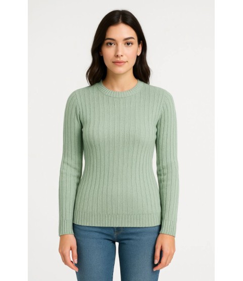 Erkek Bisiklet Yuvarlak Yaka Triko Kazak Pamuklu Kalın Fitilli Dokuma, Regular Fit Uzun Kollu Kışlık Model - Mint Yeşili Erkek Bisiklet Yuvarlak Yaka Triko Kazak Pamuklu Kalın Fitilli Dokuma, Regular Fit Uzun Kollu Kışlık Model - Mint Yeşili