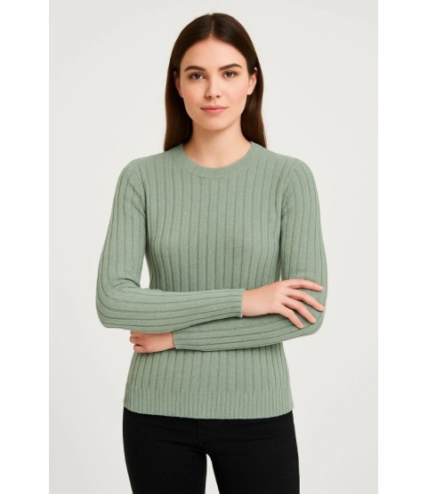 Erkek Bisiklet Yuvarlak Yaka Triko Kazak Pamuklu Kalın Fitilli Dokuma, Regular Fit Uzun Kollu Kışlık Model - Mint Yeşili Erkek Bisiklet Yuvarlak Yaka Triko Kazak Pamuklu Kalın Fitilli Dokuma, Regular Fit Uzun Kollu Kışlık Model - Mint Yeşili