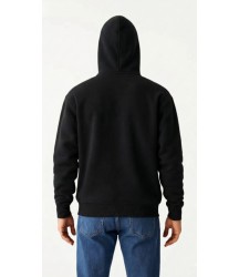 Samuray Ninja Çift Kapüşonlu ZIP Fermuarlı Kanguru Cepli Tam Fermuarlı Hoodie Sweatshirt - Siyah