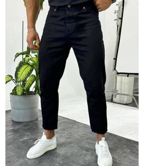 Erkek Siyah Mom Jean 