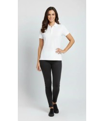 Pike Kumaş Düğmeli Yaka Regular Rahat Günlük Kısa Kol Tişört T-shirt - Beyaz