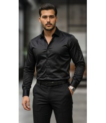 Erkek Saten Klasik Gömlek