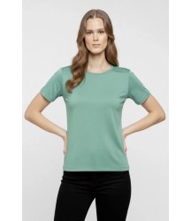 T-Shirt Bisiklet Yaka Slim Fit Likralı Tişört Günlük Basic Body - Mint Yeşili