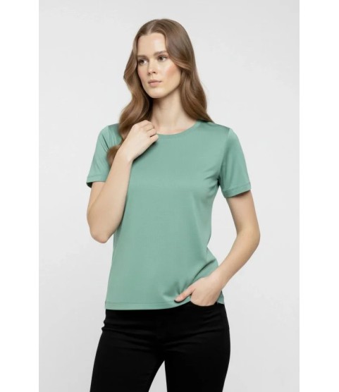 T-Shirt Bisiklet Yaka Slim Fit Likralı Tişört Günlük Basic Body - Mint Yeşili T-Shirt Bisiklet Yaka Slim Fit Likralı Tişört Günlük Basic Body - Mint Yeşili
