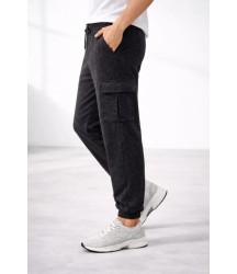Erkek Jogger Eşofman Altı Regular Fit , Kargo Cepli, Lastikli Paça, Günlük Spor Pantolon - Füme
