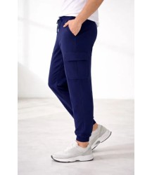 Erkek Jogger Eşofman Altı Regular Fit , Kargo Cepli, Lastikli Paça, Günlük Spor Pantolon - Lacivert
