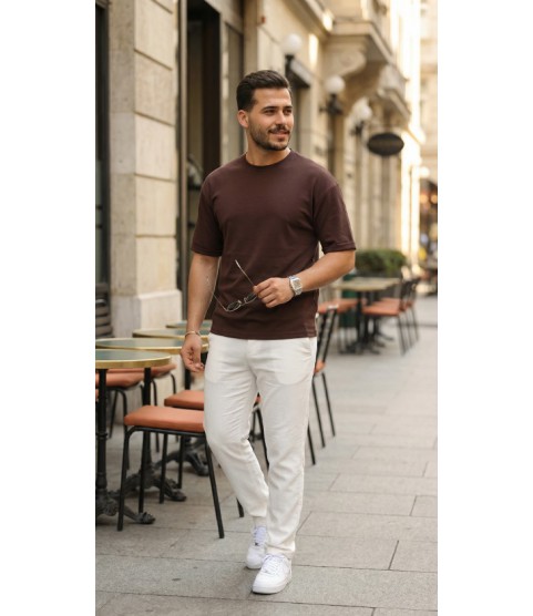 Erkek Duble Kol Basic Tişört