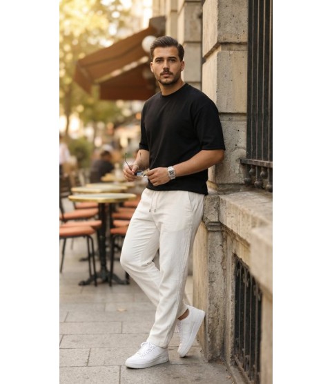 Erkek Duble Kol Basic Tişört