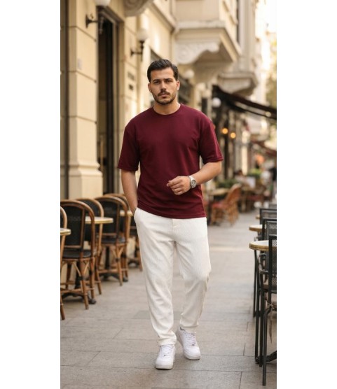 Erkek Duble Kol Basic Tişört