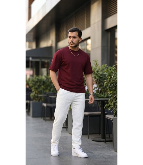 Erkek Duble Kol Basic Tişört
