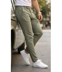 Erkek Slim Fit Dilli Kumaş Pantolon