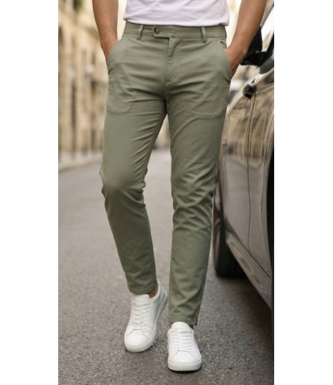 Erkek Slim Fit Dilli Kumaş Pantolon
