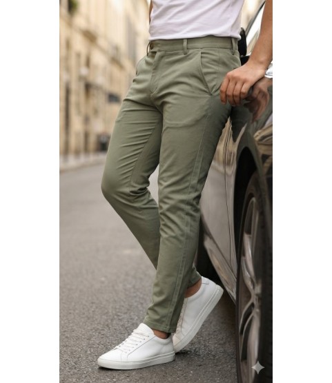 Erkek Slim Fit Dilli Kumaş Pantolon