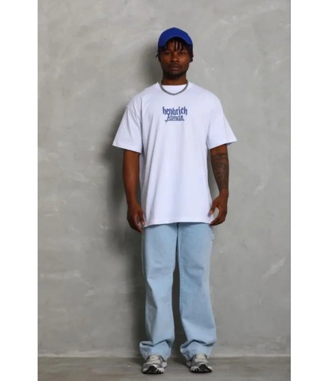 Erkek Baskılı T-Shirt Kısa Kol Bisiklet Yaka Regular Fit Rahat Kalıp Günlük Tişört - Beyaz