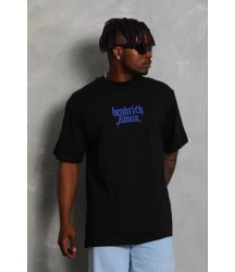 Erkek Baskılı T-Shirt Kısa Kol Bisiklet Yaka Regular Fit Rahat Kalıp Günlük Tişört - Siyah
