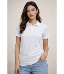 Polo Yaka Pike Kumaş Düğmeli Basic Tişört T-Shirt Günlük Rahat - Beyaz