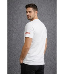 Erkek TÜRKİYE Baskılı Tişört 2026 Dünya Kupası Taraftar Forma T-Shirt - Beyaz