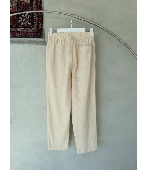 Erkek İthal Yıkamalı Keten Pantolon