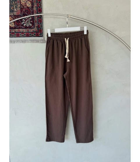 Erkek İthal Yıkamalı Keten Pantolon