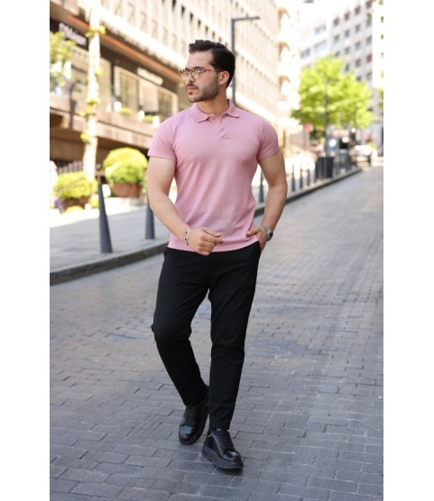 Erkek Kısa Kollu Yakalı Tişört