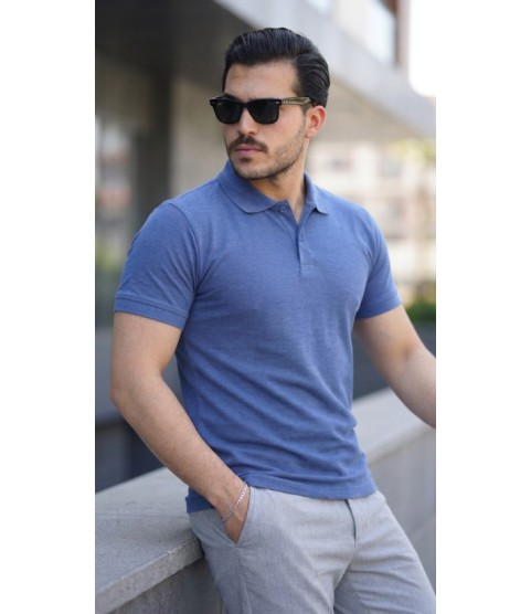 Erkek Kısa Kollu Yakalı Tişört
