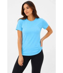 Basic Tişört Bisiklet Yaka Kısa Kol Günlük Yazlık Slim Fit T-Shirt - Turkuaz