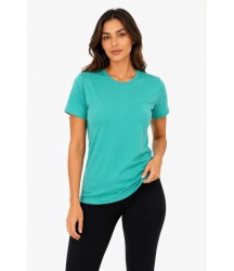 Basic Tişört Bisiklet Yaka Kısa Kol Günlük Yazlık Slim Fit T-Shirt - Su Yeşili