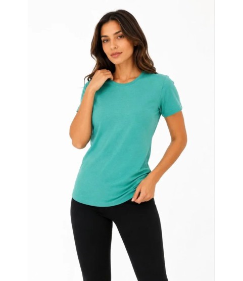 Basic Tişört Bisiklet Yaka Kısa Kol Günlük Yazlık Slim Fit T-Shirt - Su Yeşili Basic Tişört Bisiklet Yaka Kısa Kol Günlük Yazlık Slim Fit T-Shirt - Su Yeşili