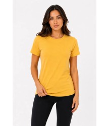 Basic Tişört Bisiklet Yaka Kısa Kol Günlük Yazlık Slim Fit T-Shirt - Sarı